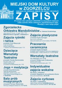 Zapisy na zajęcia dodatkowe MDK