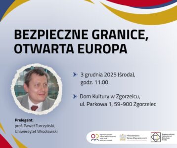 “Bezpieczne granice, otwarta Europa” – wykład Uniwersytetu Trzeciego Wieku