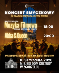 Dwa koncerty w blasku świec: Najpiękniejsza Muzyka Filmowa” oraz “ABBA & Queen”